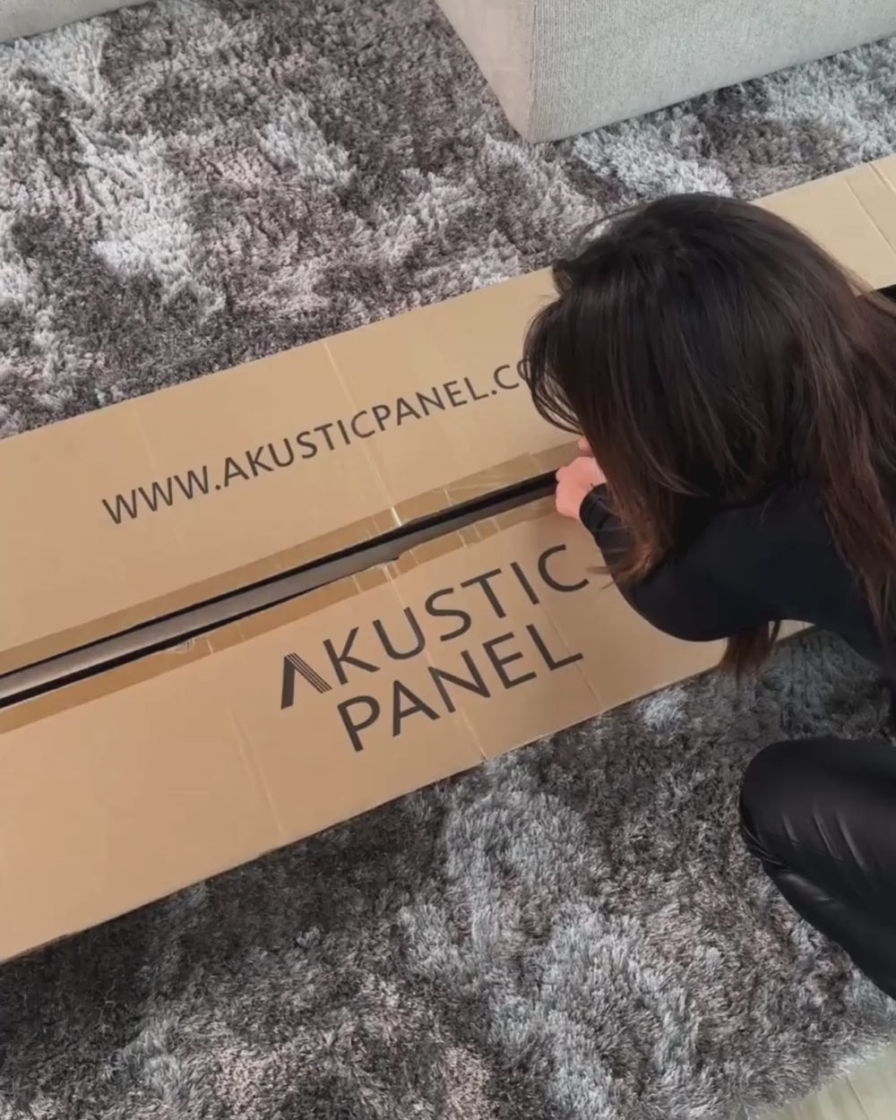 Akoestisch paneel - Zwart Eiken - 10 stuks Pakketkorting